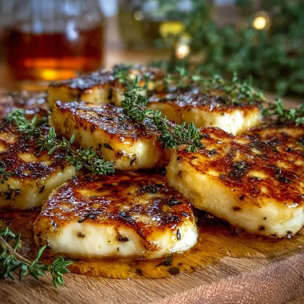 Halloumi with Honey and Thyme