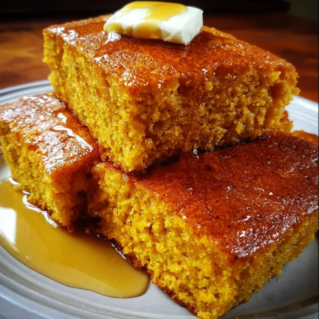 Honey Butter Sweet Potato Cornbread