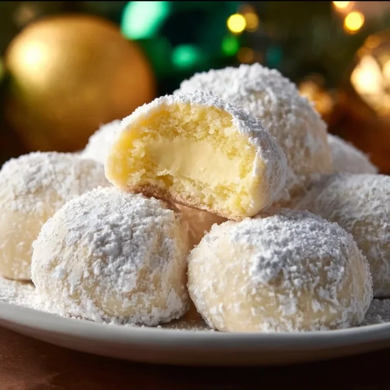 Lemon Cream Snowball Cookies - melt-in-your-mouth holiday treats