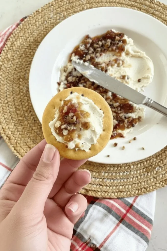 4-ingredient Boursin cheese holiday appetizer served on a platter