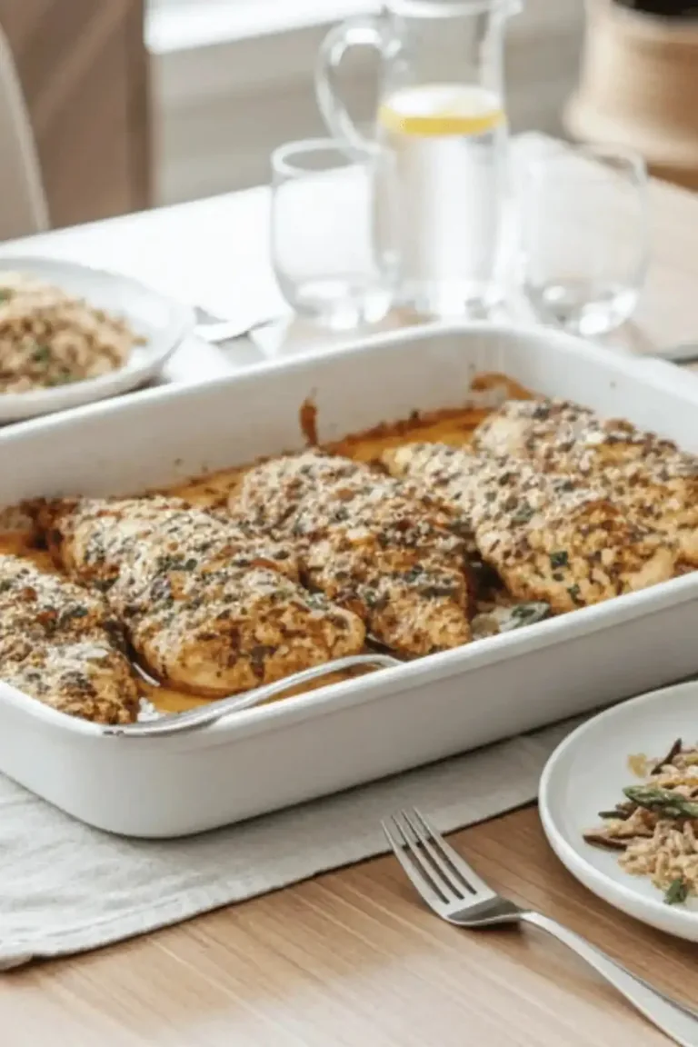 Healthy Garlic Chicken Parmesan with fresh ingredients and savory flavor