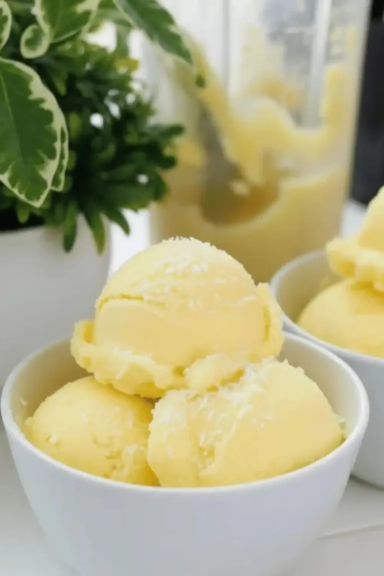 Ninja Creami Dole Whip made with three simple ingredients