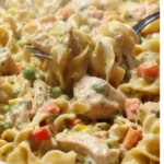 Delicious Classic Chicken Pot Pie Pasta served in a cozy bowl