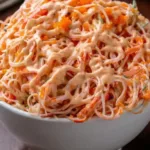 Delicious crab salad recipe with fresh vegetables and a tangy dressing
