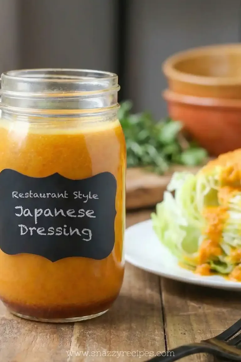 Bowl of Japanese carrot ginger dressing with fresh carrot and ginger ingredients.