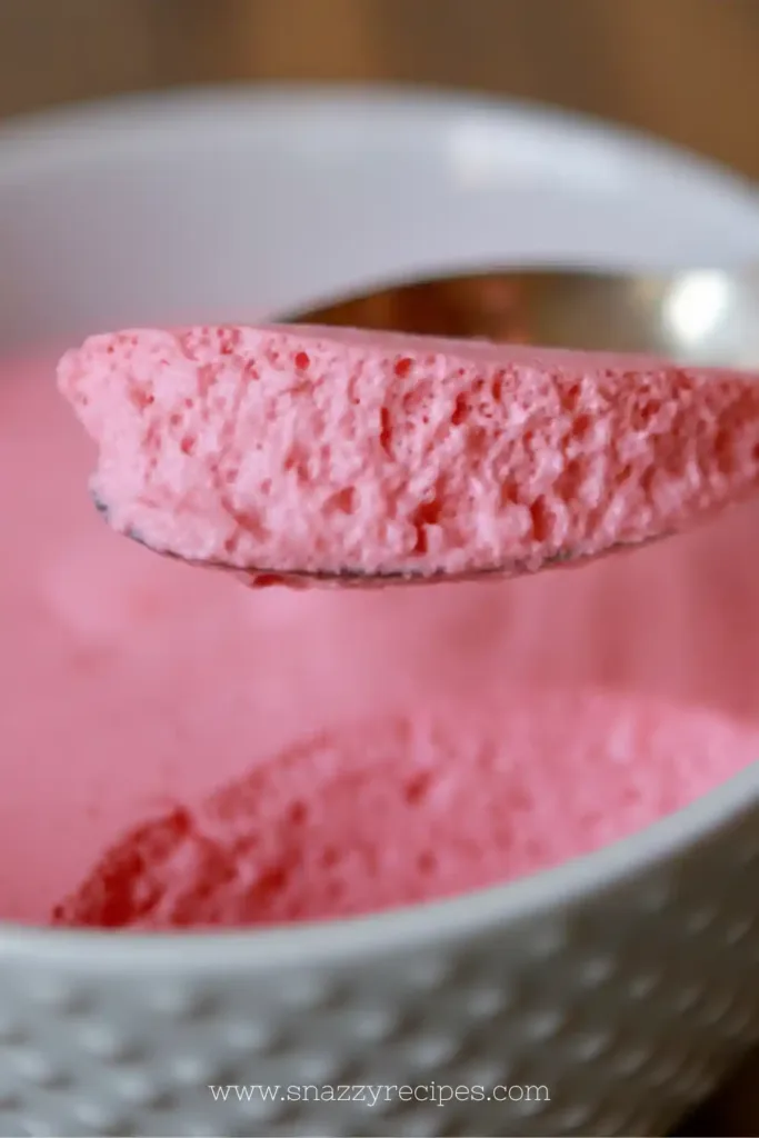 Creamy Keto Jello Whips dessert in a bowl