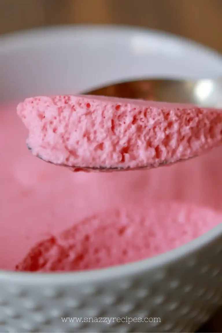 Creamy Keto Jello Whips dessert in a bowl