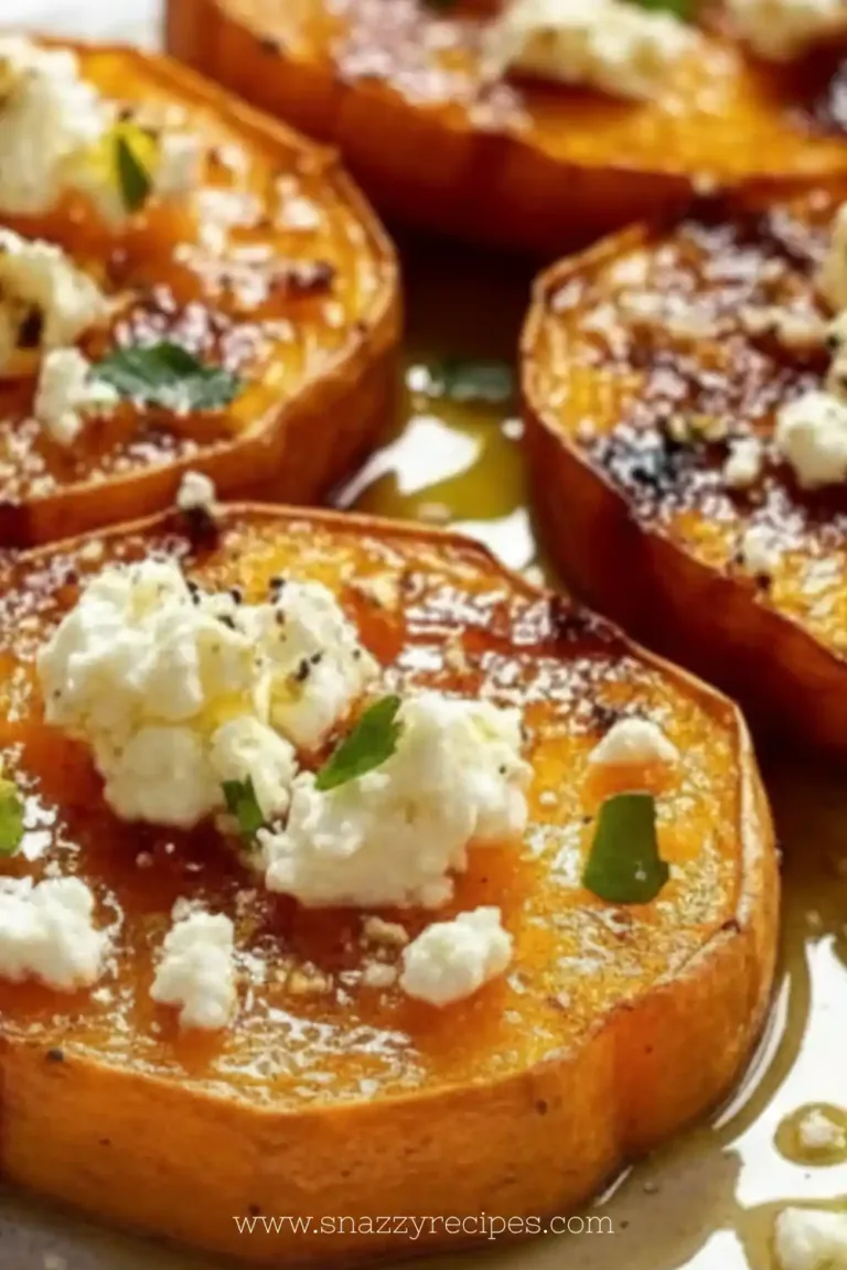 Roasted Sweet Potato Rounds with Honey & Feta Bliss