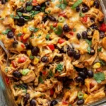 Delicious Chicken Burrito Casserole from fresh ingredients