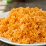 Delicious homemade Mexican rice recipe by Andy, served in a bowl.